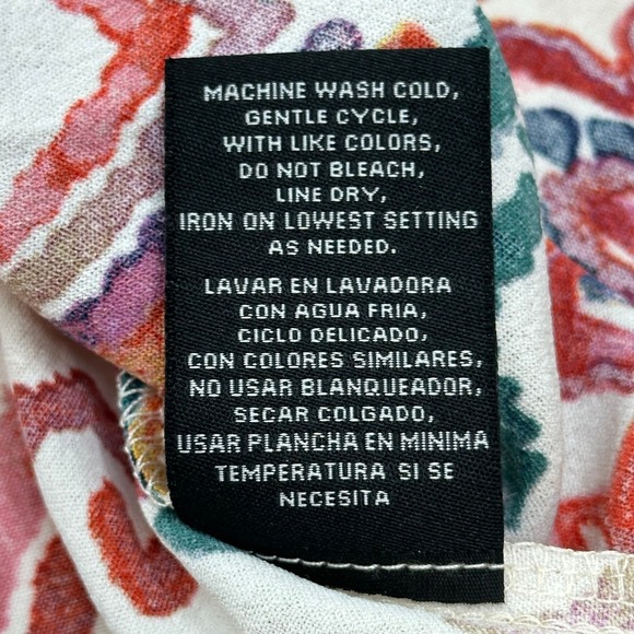 NWT Be By CHETTA B Multicolor Abstract Floral Dress Womens Size Small S Pockets - Picture 11 of 12